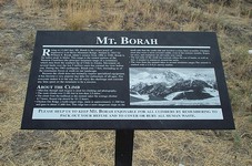 Mount Borah trailhead information sign