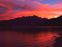 Redfish Lake sunset.